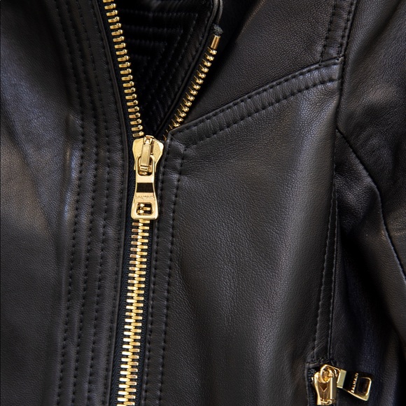 Balmain quilted leather jacket size 38 - Picture 4 of 4